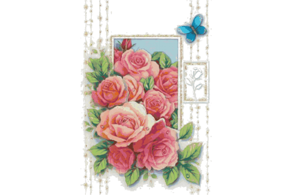 3D Flowers Counted Cross Stitch Patterns: A Detailed Overview