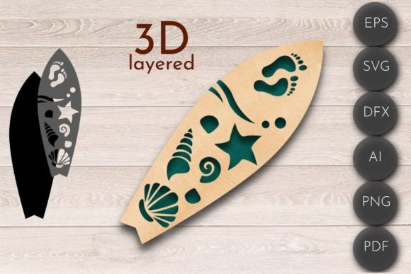 3D Layered SVG and Flip Flop Wall Art Laser: Transforming Home Decor with Precision and Creativity