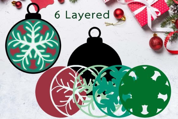 3D SVG Christmas Ornament V2: A Versatile Digital Design for Creative Businesses