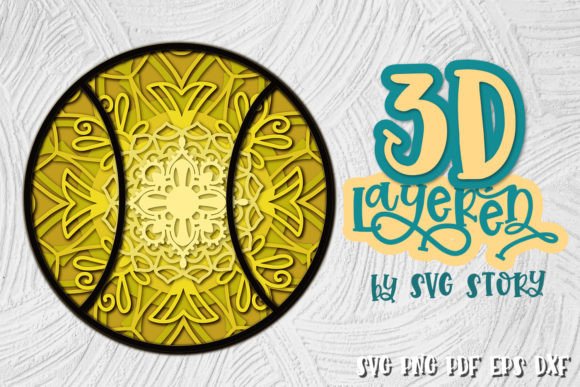3D Tennis Ball Layered Sport Games: A Creative Asset for Digital Designers