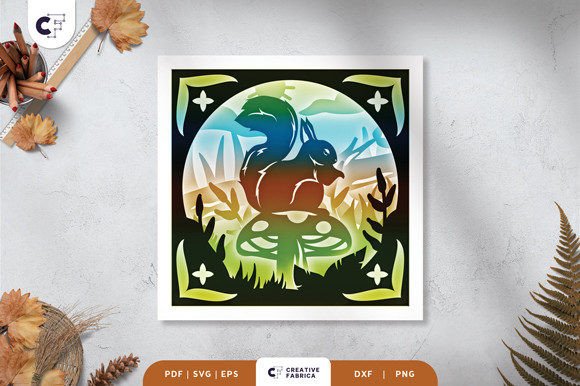 Autumn Squirrel 3D Shadow Box: A Creative Fall Project for All Skill Levels