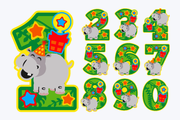 Hippo Numbers 3D SVG: A Creative Tool for Designers and Crafters
