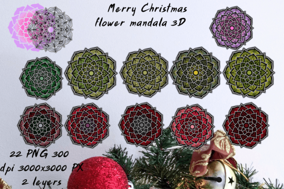 Merry Christmas Flower Mandala 3D: A Creative and Practical Resource for Holiday Enthusiasts