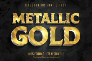Metallic Gold 3D Text Effect: A Versatile Design Asset for Professionals