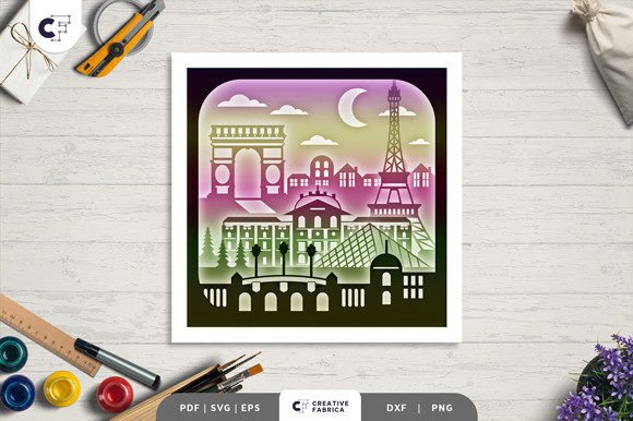 Paris France Landmark 3D Shadow Box: A Strategic Craft for Creative Expression