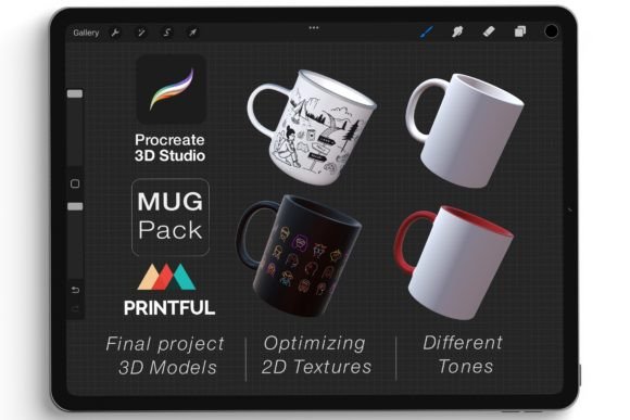 Procreate 3D Model - Mockup Mug: A Game-Changer for Digital Artists