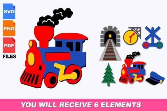 Train 3D Svg Bundle for Creative Projects