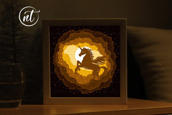 Unicorn on the Cloud 3D Shadow Box: A Creative and Functional Art Project